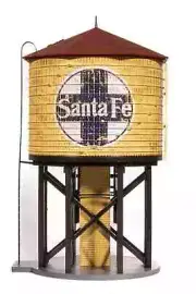 BROADWAY LIMITED 7914 HO Operating Water Tower w/ Sound ATSF Weathered