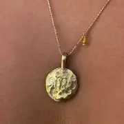 Scorpio star sign Zodiac necklace Gold plated