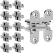 10 Pack Concealed Cross Hinge Invisible Swing Leaf Hight Hidden Door Hinges NEW