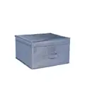 All Set Grey Wardrobe Storage Box With Lid