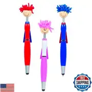 Raymond Geddes Super Hero Stylus and Ballpoint Pen Set With MOP Pencil Topper