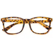 Reading Glasses for Women Men - Anti Glare Blue Light A05-leopard 0.0 x