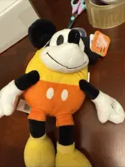 Disney Kids Multicolor Halloween Holiday Mickey Mouse Candy Corn Plush 11" NWT