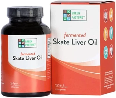 Green Pasture Fermented Skate Liver Oil - 120 Capsules