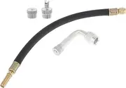 X AUTOHAUX 1 Set 90 Degree Copper Tire Valve Extension with Flexible Plastic 250mm Tyre Valve Stem Extender for Car Motorcycle RV Truck Bike