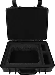 Hard Case for Starlink Mini, Water Resistant Storage Case with EVA Foam Interior, Satellite Dish Pipe Adapter Power Supply Carrying Case