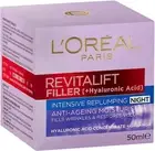 L'Oreal Paris Revitalift Filler Replumping Night Cream with Hyaluronic Acid NEW