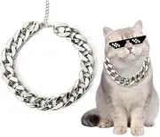 Dog Choke Collar, Adjustable Jewelry Chains Walking Metal Training Choke Collars, Aluminum Alloy Necklace Jewelry for Daily Activities