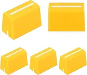 uxcell Universal Fader Knobs, Yellow Mixer Fader Caps Slider Potentiometer Replacement Rubber for DJ Controller Mixer Console, 5 Pack