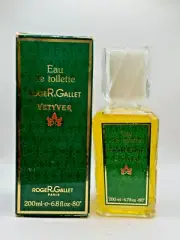 VETYVER BY ROGER&GALLET 200ML EDT VINTAGE SPLASH (NEW WITH BOX)