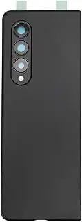 Back Glass Cover, Waterproof Scratch Easy Back Glass Panel Case with Repair Kit for Galaxy Z Fold 3 5G F926 (Black)