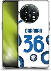 Head Case Designs Officially Licensed Inter Milan Matteo Darmian 2021/22 Players Away Kit Soft Gel Case Compatible with OnePlus 11 5G