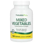 NaturesPlus, Mixed Vegetables®, Phytonutrient Complex, 180 Tablets