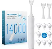 Electric Flosser for Teeth, Gum Stimulator, Tongue Scraper/Cleaner Electric Flos