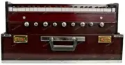 Portable 3.5 Octave 9 Stopper Laying Style Harmonium Baja And Coupler Magni