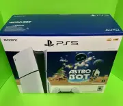 New Sony PlayStation 5 Slim Disc PS5 1TB White Console Gaming System CFI-2015