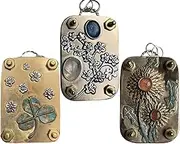 3Pcs Micro Flower Press, Miniature Flowers Press Kit, DIY Pressed Plants Preservation Kit, Handmade Embossing Machine Quick Flower Pressing Tool, Plants Art & Crafts Metal Pressing for Plant Lovers