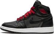 [Nike] Air Jordan 1 I High OG Black Satin GS Grade School Youth 575441-060 US Size 5.5Y, 5.5 Big Kid