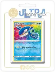 my-booster SWSH045-FR25-UB-021 Kyogre 021/072 Stunning Holo Myboost X Epée et Bouclier, 4.5 Destinées Radieuses, Box of 10 French Pokémon Cards