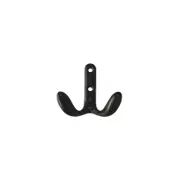 Taskmaster 55mm Matte Black Double Robe Hook