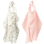 2Pcs Nursing Cover Soft Breastfeeding Cover Versatile Cotton Nursing Apron