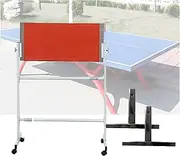 Table Tennis Rebound Board,360° Adjustable Angle Ping Pong Return Board Trainer,Desktop/Floor Dual Use,Indoor/Outdoor School Gym