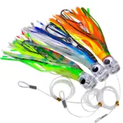 Deep Sea Trolling Big Game Marlin Tuna Fishing Lures Squid Octopus Soft Lure