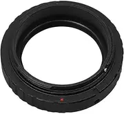 T-Ring Mount Lens Adapter T2 to EF T Mount Photography Accessory Fit for Canon SLR, M42 Thread, 0.75mm Pitch, Black