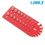 LABLT Nut and Bolt Thread Checker, Thread Chaser Set, 18 Hole 3/32 to 1/2 inch