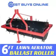 Lawn Aerator Ballast Roller removable spikes, heavy duty tractor 3 point linkage