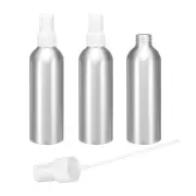 3pcs 200ml/6.7oz Aluminum Fine Mist Spray Bottles with White Nozzle Cap
