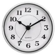 3.5" 90mm Quartz Arabic Clock Insert, Fit 78mm/3.1", Silver/White, Style 4