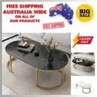 Synergy Lush Designer Marble Look Coffee Table (Black) AU STOCK POPULAR (NEW)