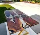 Epoxy Dining Table, Epoxy Resin Table Walnut Epoxy Table Top, Handmade Home Deco