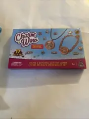 CharmWow Locket Necklace & Bracelet Jewelry Making Kit for Girls 17 Pc Set NEW