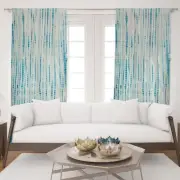2Pcs light Filtering Window Curtain Panel Shibori Tie Dye Bedroom Decor Curtains