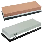 1000/4000+3000/8000 Dual Whetstone Set Knife Sharpening Water Stone Sharpener with Non-Slip Stand Holder