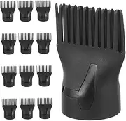 DRESSOOS 15pcs Hair Dryer Diffuser Combs High Temperature Resistant Nozzle Attachments for Efficient Styling Compact and Easy to Install Hair Dryer Accessories
