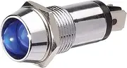 Narva 62093BL 12V LED Chrome Pilot Lamp, Blue