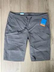 Columbia Anytime Outdoor Long Short Womens 16 Gray Active Fit Omni-Shade NWT