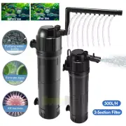 Internal Aquarium Fish Tank Sterilizers Filter Submersible Oxygen Water Pump USA