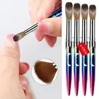 4Pcs/Set Kolinsky Sable Powder Brushes DIY Brushe Portable Nail Art Brush Set