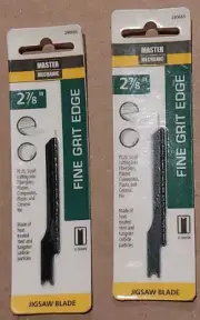 New 2 pc Master Mechanic 2-7/8" Fine Grit Jigsaw Blades 280685 -Tool43