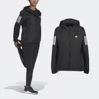 在飛比找momo購物網優惠-【adidas 愛迪達】連帽外套 Own the Run 女