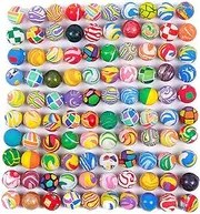 20 Mini Bouncy Balls,Colorful Bouncy Balls Bulk Mixed Pattern High Bouncing Balls, Small Rubber Bouncing Balls, for Party Favors and Vending Machines, Gift Bag Filling