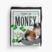 Monopoly TIME IS MONEY Duvet Cover