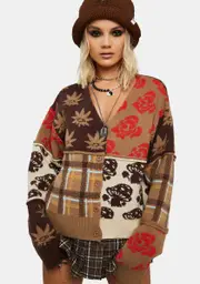 [HUF] Nature Patchwork Cardigan