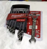 7pc Metric Flex Head Ratcheting Combination Wrench - 48-22-9529
