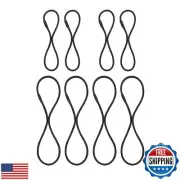 ZYAMY 8pcs Black Universal Elastic Band Replacement Microphone Shock Mount Ru