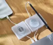 Charging Cord Organizer Box Retractable Clear Matte